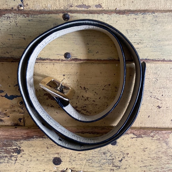 BANANA REPUBLIC BLACK BELT PATENT LEATHER BELT XS main image 4